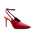 Slingback couro vermelho salto alto cecconello 2643001-1 - Cecconello