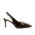 Slingback couro preto salto médio cecconello 2658001-2 - comprar online