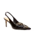 Slingback couro preto salto médio cecconello 2658001-2 - Cecconello