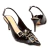 Slingback couro preto salto médio cecconello 2658001-2 - loja online