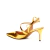Slingback couro ouro salto médio cecconello 2658008-1 - loja online