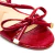 Sandália couro vermelho salto médio cecconello 2690001-5 - loja online