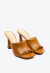 Tamanco couro marrom salto alto cecconello 2693002-6 - Cecconello | Sapatos e Bolsas Femininas