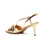 Sandália couro ouro light salto médio cecconello 2695001-1 - loja online