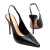 Imagem do Slingback couro preto salto alto cecconello 2706001-2