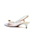 Slingback couro branco salto baixo cecconello 2716004-2 - loja online