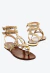 Rasteira couro creme cecconello 2724007-2 - loja online