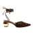 Slingback couro marrom salto médio cecconello 2733001-1 - comprar online