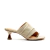 Tamanco couro off white salto baixo cecconello 2784001-2 - comprar online