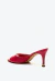Tamanco couro vermelho salto alto cecconello 2798001-2 - Cecconello | Sapatos e Bolsas Femininas