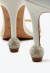Sandália couro branco, salto alto com esfera de cristais, design minimalista. Ideal para festas e eventos. Garanta já o seu visual sofisticado!