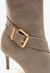 Bota couro cinza cano médio cecconello 2872006-2 - loja online