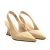 Scarpin slingback em couro legítimo, salto escultural 7,5cm. Elegância e estilo para looks sofisticados. Adicione personalidade ao seu visual!