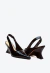 Slingback couro preto salto médio cecconello 2880003-4 - loja online