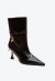 Bota couro preto cano curto cecconello 2905004-3 na internet