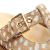 Mule clog feminino em couro com estampa animal print, salto 3,5cm, solado tratorado e fivela dourada. Garanta já seu visual fashion e confortável!