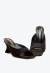 Descubra o tamanco couro pelo preto com salto escultural de 7,5cm. Design moderno, conforto e sofisticação. Garanta já o seu statement fashion!