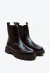 Bota couro preto cano curto cecconello 2927001-1 - loja online