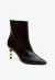 Bota couro preto cano curto cecconello 2935002-1 na internet