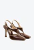 Slingback couro marrom cano médio cecconello 2962007-1 - comprar online