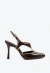 Slingback couro preto cano médio cecconello 2962007-2