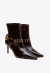 Bota couro marrom cano curto cecconello 2970001-3 - loja online