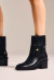 Bota couro preto cano curto cecconello 2971002-2 - comprar online