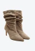 Bota cinza cano médio slouchy cecconello 2977001-1 - loja online