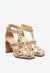 SANDÁLIA COURO OFF WHITE SALTO BLOCO ALTO CECCONELLO 3028001-1 - loja online
