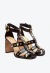 SANDÁLIA COURO PRETO SALTO BLOCO ALTO CECCONELLO 3028001-3 - loja online