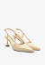 SLINGBACK COURO CREME SALTO MÉDIO CECCONELLO 3049001-1