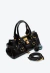 Bolsa couro preto cecconello c2632-5 - loja online
