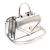 Bolsa kim couro prata cecconello c2932-10