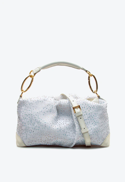 Bolsa couro branco cecconello c2959-2