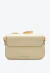 Bolsa de couro nude Cecconello com flor 3D, alça removível e metais dourados. Sofisticação para eventos e looks urbanos. Garanta já a sua!