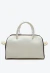 Bolsa baú em couro branco Cecconello com lenço poá removível, design clean girl e french chic. Prática, elegante e versátil. Garanta a sua agora!