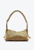 Bolsa baguette em couro verde Ceconello, alça trançada manual, alça transversal removível e acabamento sofisticado. Garanta já a sua elegância!