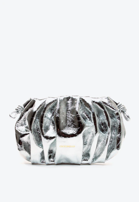 Bolsa jess couro prata cecconello css2512-5