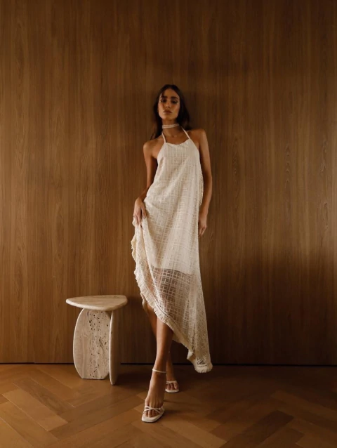 VESTIDO CURTO FRANJA BARRA - 444805252 - comprar online