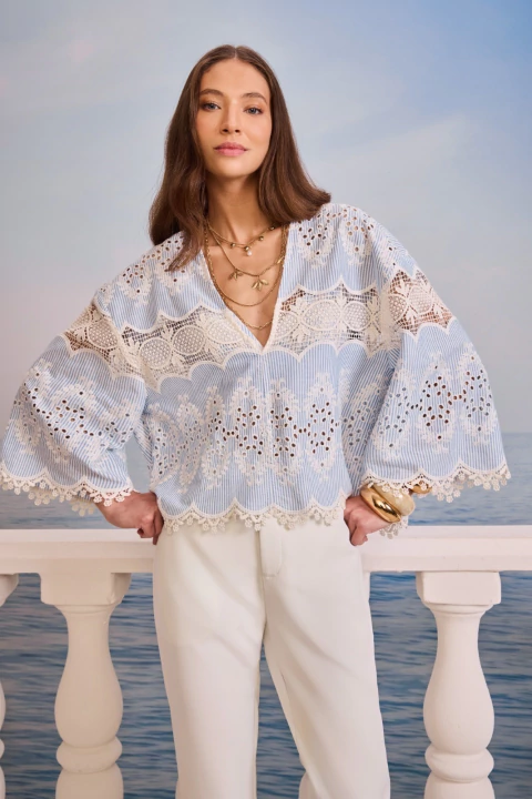 TUNICA ALGODADO BORDADO - 362001955 - comprar online