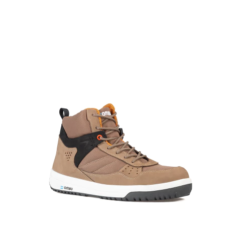 Botin Ombu Sneaker Pro Beige Cuero Flor Nobuk - comprar online