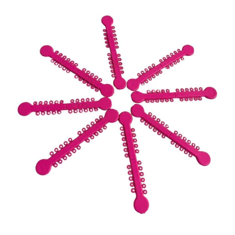 Ligadura elástica de color fucsia