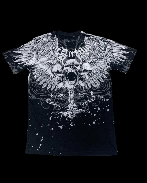 Camiseta affliction Crânios - comprar online