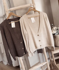 Cardigan Basic - (Chocolate)