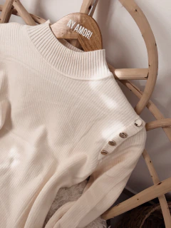 Polera Frizada Doore - (Crema)