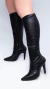 Bota Croco - Preta - La Dama 