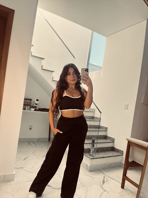 Cropped Alça Alice - Preto - comprar online
