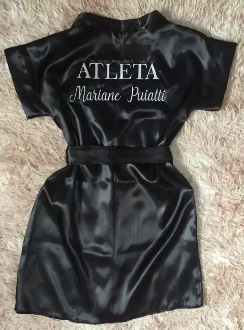 Robe de Cetim Atleta Bordado