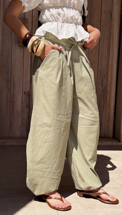 Pantalón Fold Waist