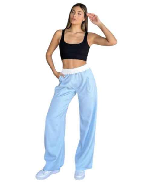 603 PALAZO MAXI CINTURA CON ELASTICO